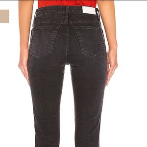 RE/DONE Originals Double Needle Crop Black 28